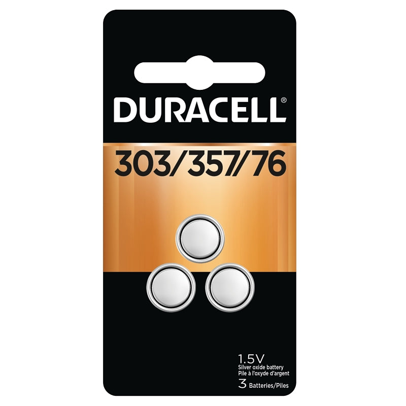 Duracell D301/386BPK Battery, 1.5 V Battery, 130 mAh, Silver Oxide