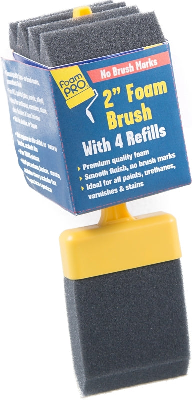 Foampro 72-4 Paint Brush, 2 in W Brush