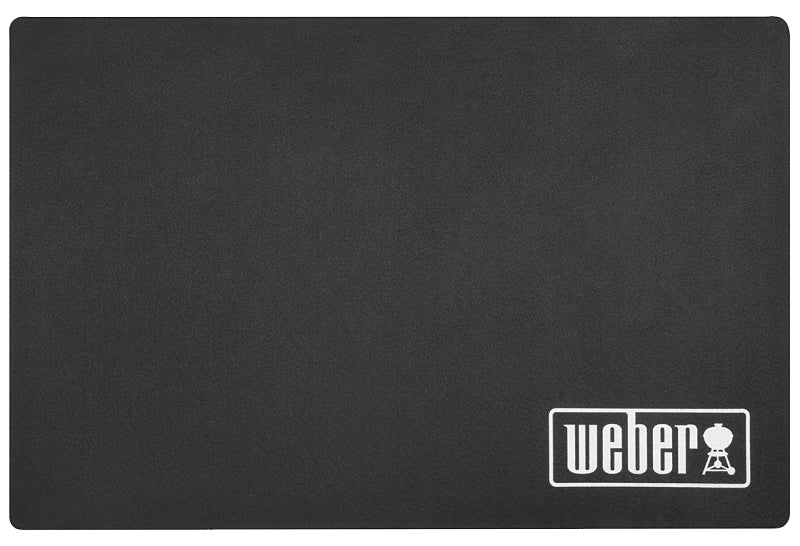 Weber 7696 Floor Protection Mat, 47.2 in L, 31-1/2 in W, Polypropylene, Black