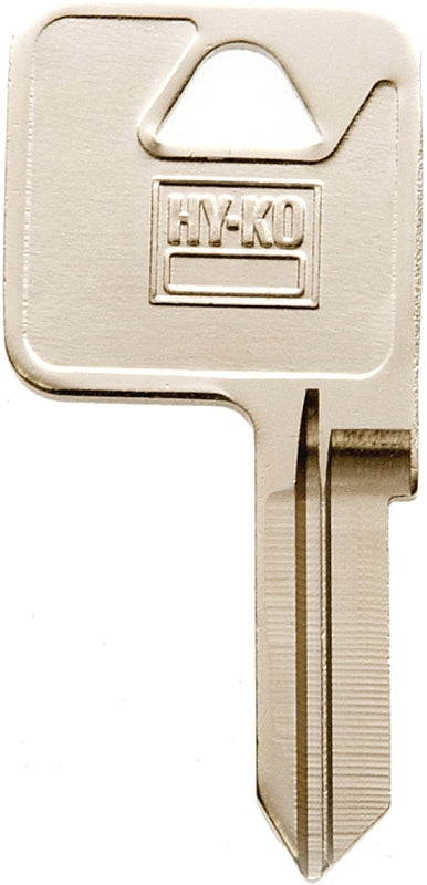Hy-Ko 11010TM12 Key Blank, Brass, Nickel, For: Trimark Cabinet, House Locks and Padlocks