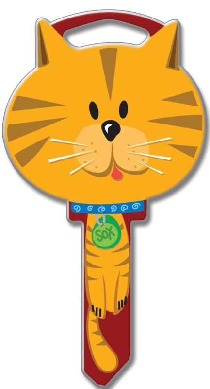 Lucky Line Key Shapes Series B115K Key Blank, Brass, Enamel, For: Kwikset Locks