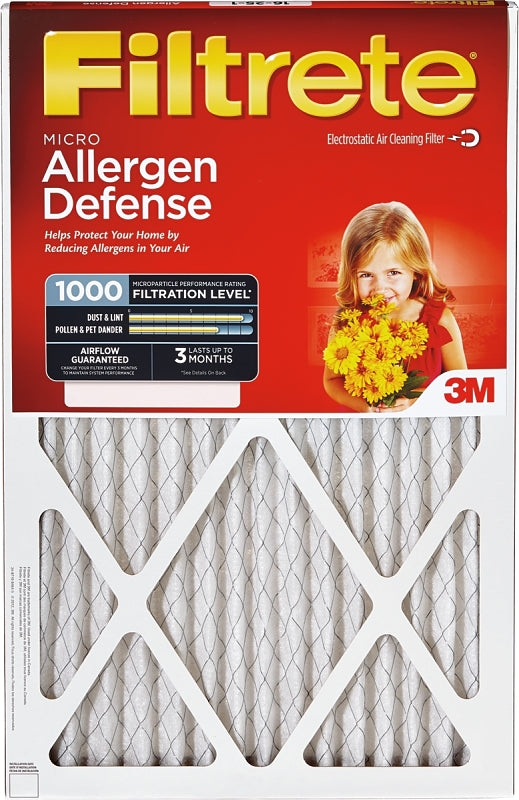 Filtrete 9802-2PK-HDW Air Filter, 20 in L, 20 in W, 11 MERV, 1000 um MPR