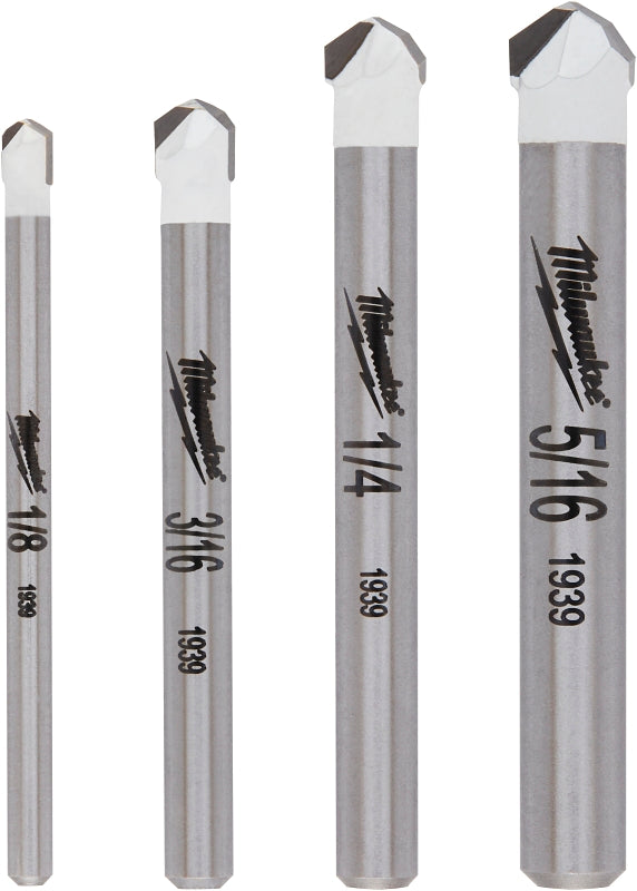Milwaukee 48-20-8998 Drill Bit Set, 4-Piece, Carbide