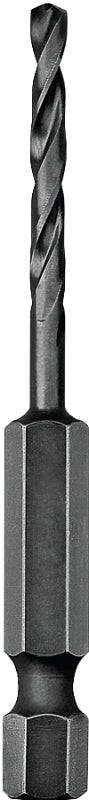 DeWALT DD5113 Impact Drill Bit, 13/64 in Dia, 3-1/16 in OAL, Spiral Flute, 1/4 in Dia Shank, Hex Shank