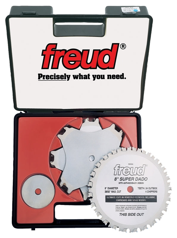 Freud SD508 Dado Blade Set, 5/8 in Arbor, 24-Teeth