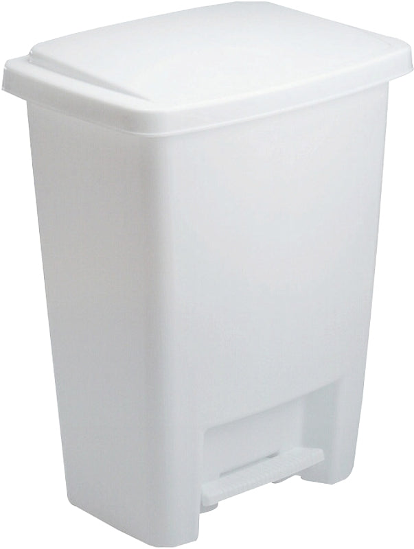 Rubbermaid FG284187WHT Waste Basket, 33 qt Capacity, Plastic, White, 19 in H