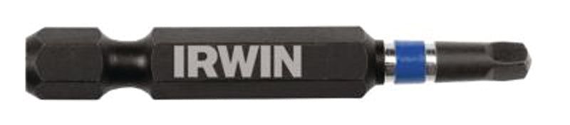 Irwin 1837477 Power Bit, #2 Drive, Square Recess Drive, 1/4 in Shank, Hex Shank, 2 in L, S2 Steel