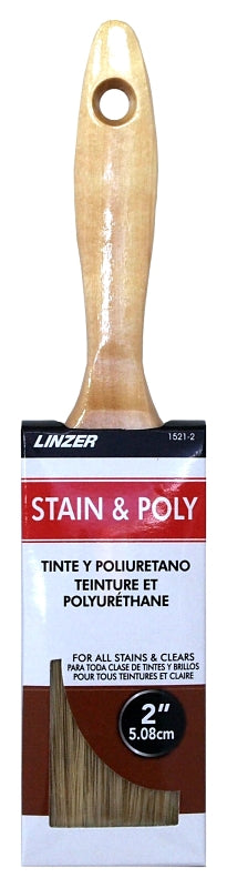 Linzer HD 1521-0200 Stain Brush, 2 in L Bristle