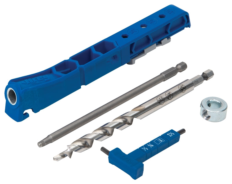 Kreg KPHJ310 Pocket Hole Jig, 1/2 to 1-1/2 in Clamping, 1-Guide Hole, Nylon/Steel/Thermoplastic Elastomer