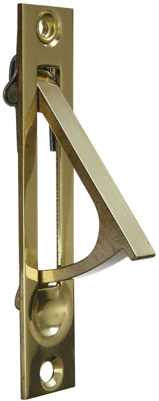 National Hardware N216-051 Door Edge Pull, 3/4 in W, Brass, Solid Brass