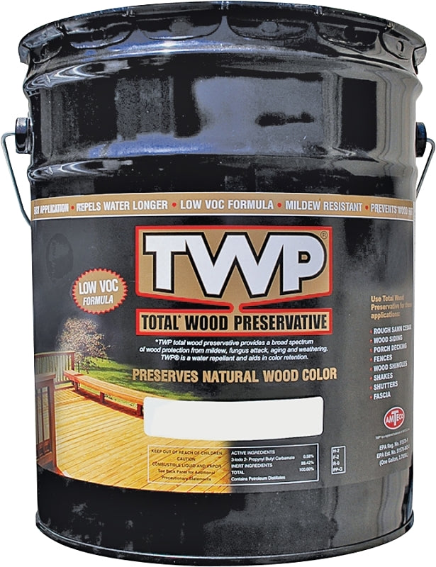TWP 1500 Series TWP-1501-5 Wood Preservative, Cedartone, Liquid, 5 gal, Can