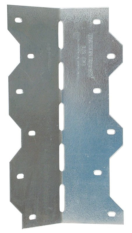 Simpson Strong-Tie LS LS90Z Skewable Angle, 3-1/2 in W, 1-1/4 in D, 7-7/8 in H, Steel, ZMAX