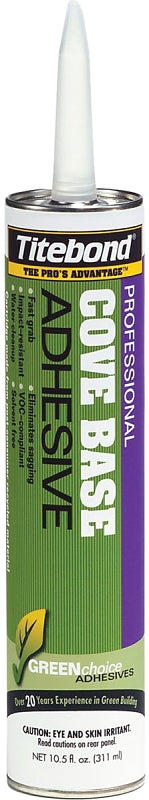 Titebond 3401 Cove Base Adhesive, Beige, 10.5 oz Cartridge