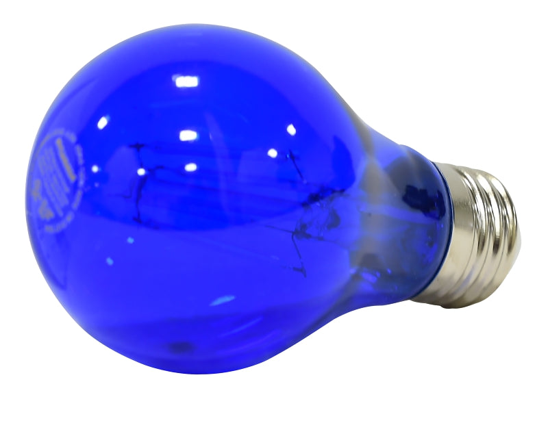 Sylvania 40304 Ultra LED Bulb, General Purpose, A19 Lamp, E26 Lamp Base, Dimmable, Blue, Colored Light