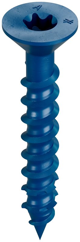 Simpson Strong-Tie Titen Turbo TNT25134TFC75 Screw Anchor, 1/4 in Dia, 1-3/4 in L, Carbon Steel, Ceramic-Coated/Zinc