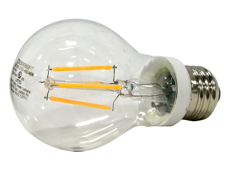 Sylvania 40699 LED Light Bulb, General Purpose, A19 Lamp, Dimmable, Clear, Soft White Light, 2700 K Color Temp