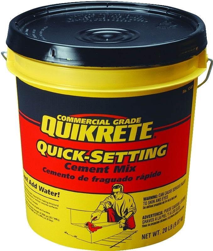 Quikrete 1240-20 Cement, Brown/Gray, 20 lb Pail