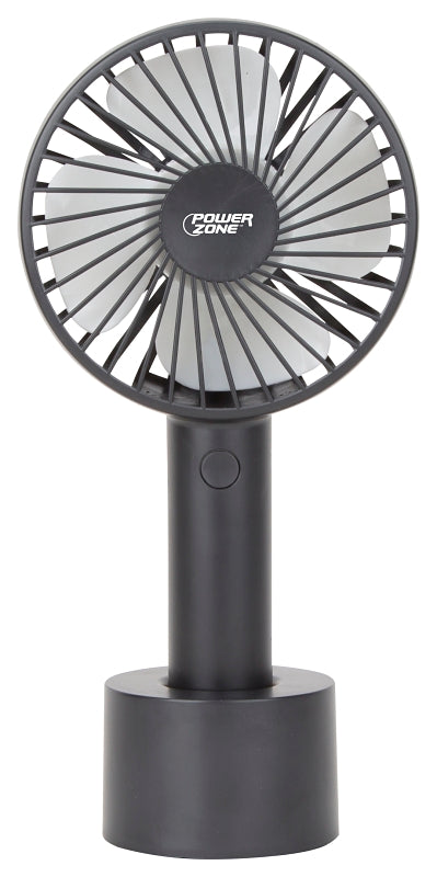 FAN HNDHLD RECHRGABLE BLK 4IN