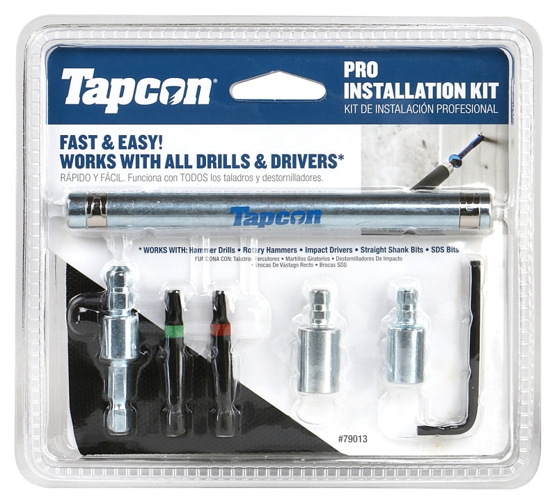Buildex Tapcon 79013 Pro Installation Kit, Steel