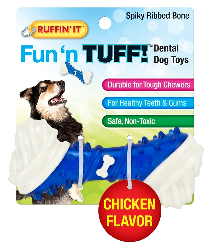 80656 TOY PET RIBBED BONE 5IN
