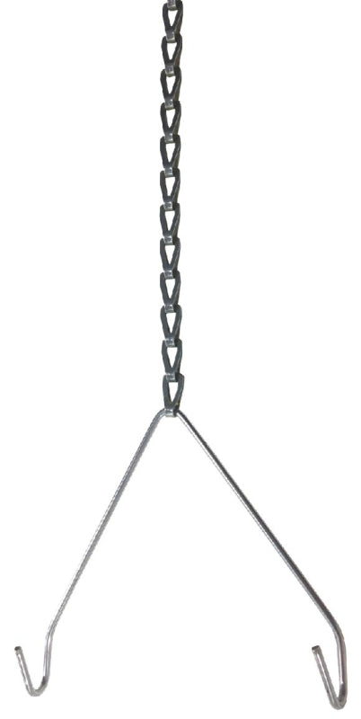 Metalux HBAYC-8-U V-Hangers Chain and S-Hook, Hook Style, Metal, For: Metalux HBL High Bay Fixtures