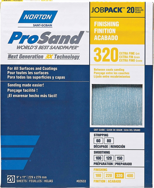 02633 SANDPAPER PRO 9X11 320