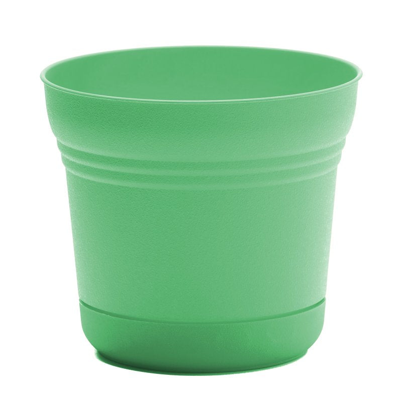 Bloem Saturn Series SP0536 Planter, 5 in Dia, 4-1/2 in H, Round, Plastic, Mint Green