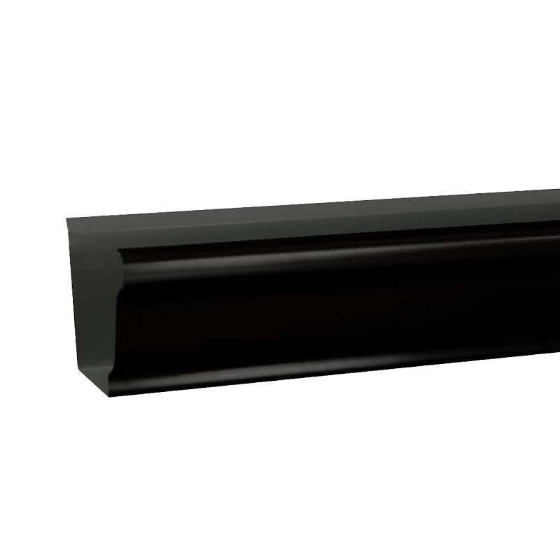 Amerimax 2400635120 Gutter, 10 ft L, 5 in W, K-Style Profile, Aluminum, Black