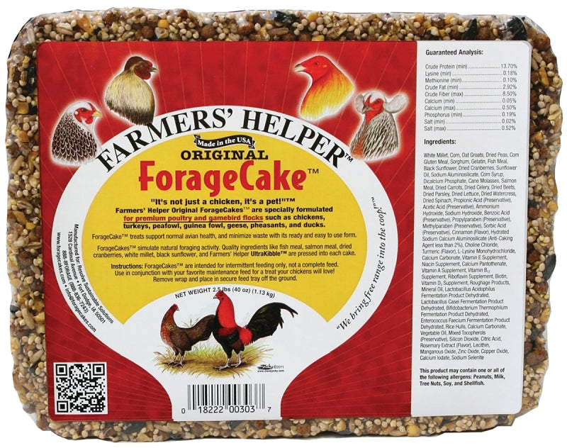 CS06303 CAKE FORAGE 2.5LB CHKN