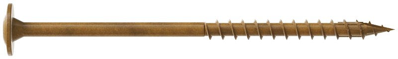 Simpson Strong-Tie CBT08300R50 Construction Screw, #8 Thread, 3 in L, Serrated Thread, Wafer Head, 6-Lobe Drive