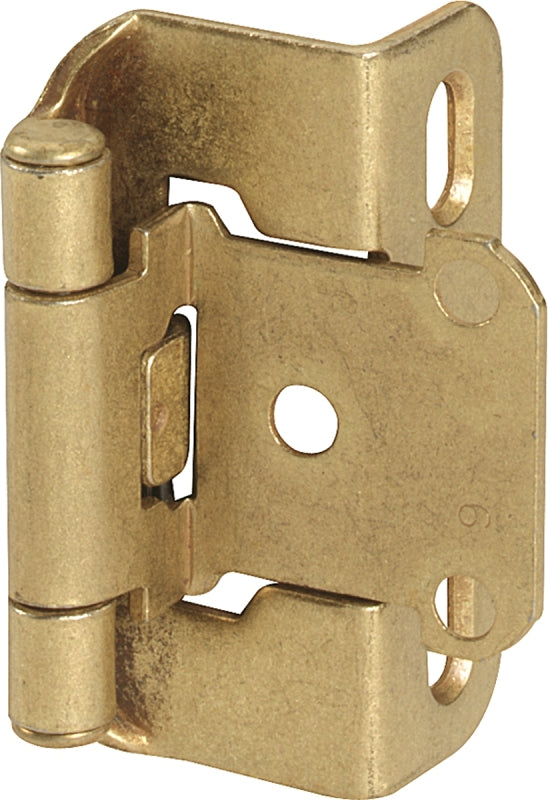 Amerock BPR7550BB Cabinet Hinge, Burnished Brass