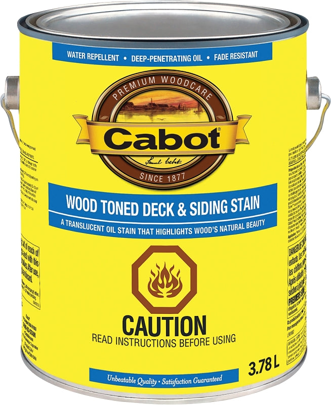 Cabot 19200 19204C Wood Toned Deck and Siding Stain, Heartwood, Liquid, 3.78 L