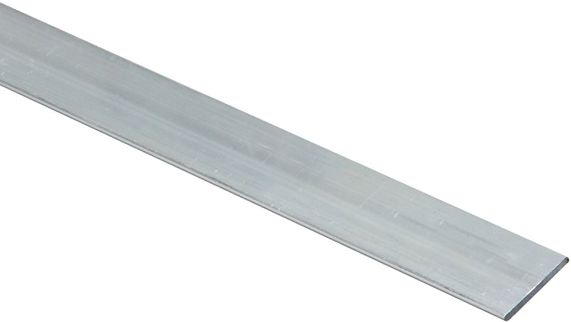 Stanley Hardware 4201BC Series N247-197 Flat Bar, 3/4 in W, 72 in L, 1/16 in Thick, Aluminum, Mill