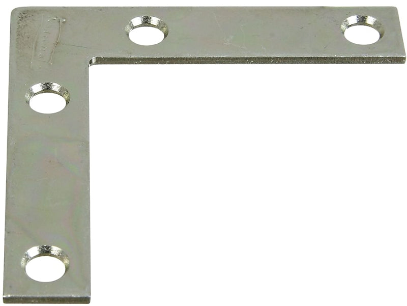 National Hardware 117BC Series N266-502 Corner Brace, 2-1/2 in L, 1/2 in W, 2-1/2 in H, Steel, Zinc, 0.07 Thick Material