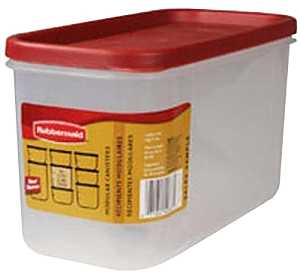 Rubbermaid 2168229 Food Storage Container, 10 Cup Capacity, Polypropylene, Clear, 9-1/2 in L, 4.7 in W, 5.38 in H