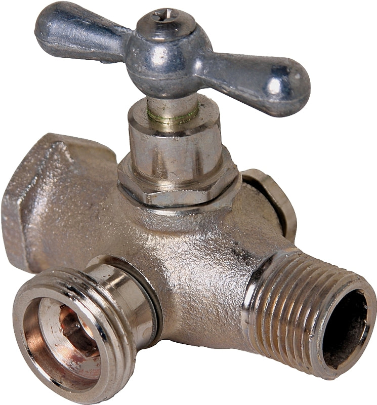 arrowhead 248LF Washing Machine Valve, Heavy-Duty, Red Brass, Satin