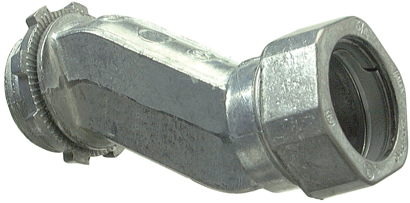 Halex 03907 Offset Connector, 3/4 in Compression, Zinc