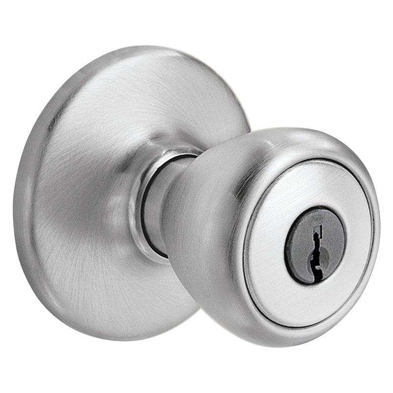 Kwikset 400T 26D6ALRCSK3V1 Entry Door Lock, Satin Chrome, K3 Keyway, 3 Grade