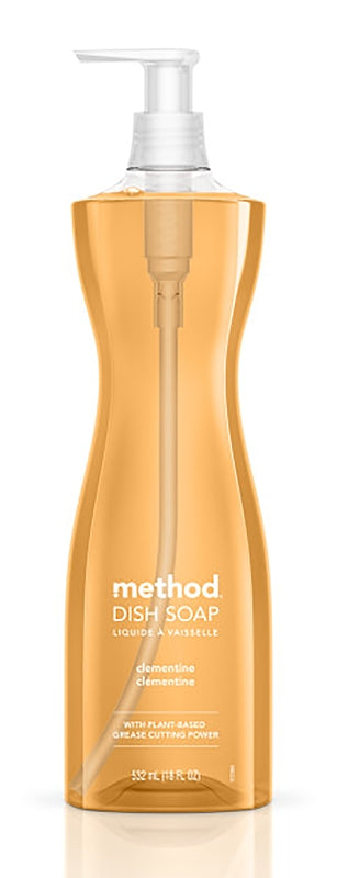 method 735 Dish Soap, 18 fl-oz, Liquid, Clementine, Orange