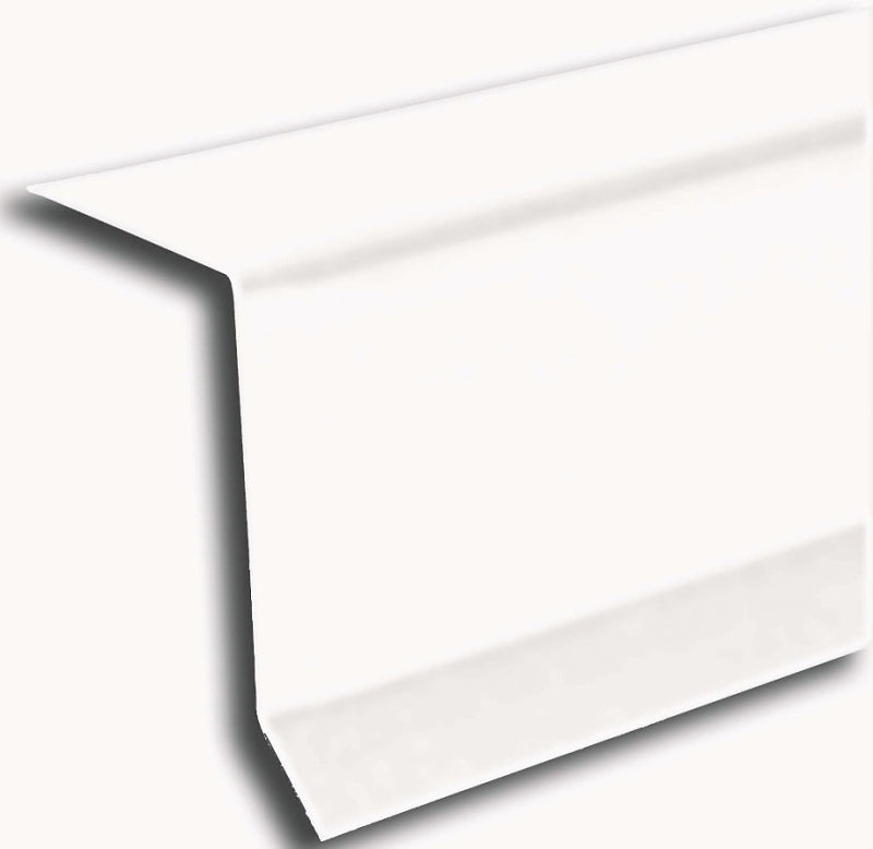 Amerimax 5760200120 West Coast Drip Edge, 10 ft L, Steel, White