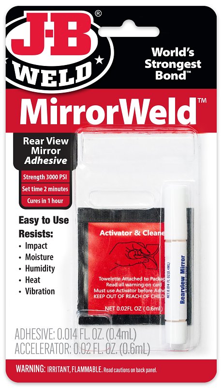 J-B Weld MirrorWeld 33701 Adhesive, Liquid, Blue Green/Dark Amber, 0.4 oz