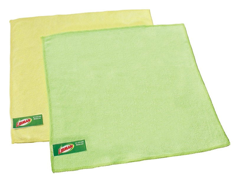 Libman 322 Kitchen Cloth, 12 in L, 12 in W, Microfiber