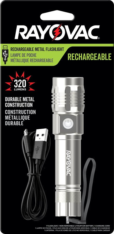 Rayovac ROVVMHAL8H Flashlight, Lithium-Ion Battery, LED Lamp