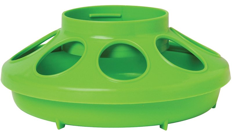 Little Giant 806APPLEGREEN Feeder Base, 1 qt Capacity, 8-Opening, Plastic, Apple Green