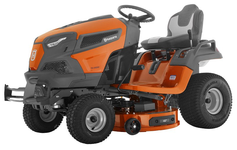 Husqvarna 960 43 03-38 Riding Lawn Mower, 21.5 hp, 2-Cylinder, 42 in W Cutting, Standard Steering