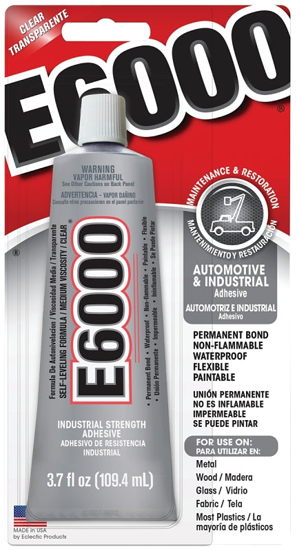 E6000 230022 Craft Adhesive, Clear, 3.7 oz, Tube