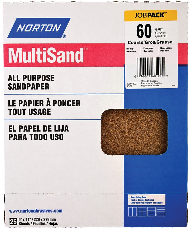 00152 SANDPAPER NOFIL 9X11 60G