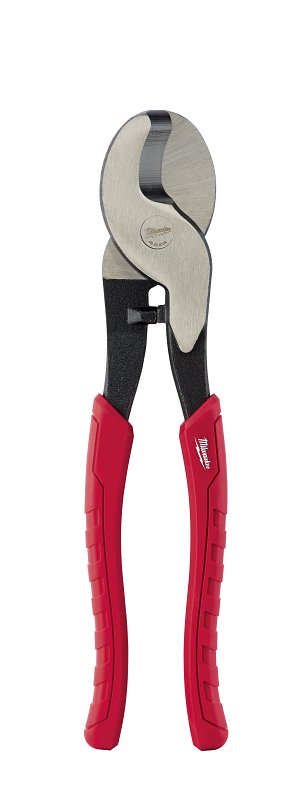 Milwaukee 48-22-6104 Cable Cutting Plier, 2/0, 4/0 Cutting Capacity, 9.49 in OAL, Curved Ergonomic Handle