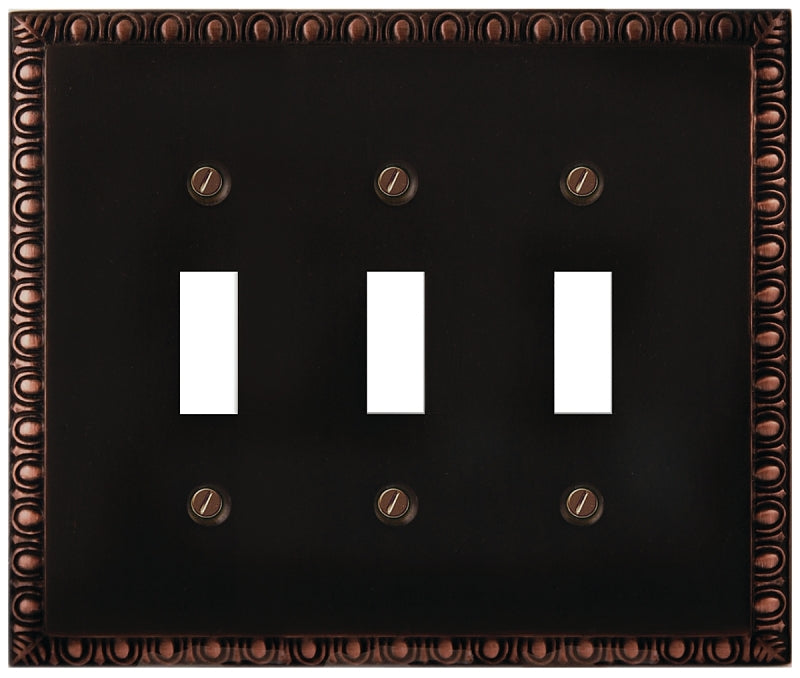 95TTT WALLPLATE TRI-TOGGLE ORB