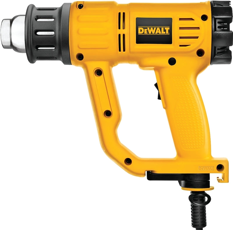 DeWALT D26950 Heat Gun, 13 A, 16 cfm Air, 120 to 1100 deg F, Includes: Cone Nozzle, Fishtail Surface Nozzle